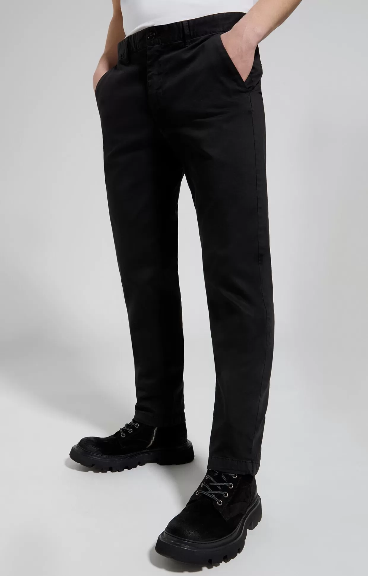 Bikkembergs Pantaloni Uomo Con Ricamo meteorite black Best