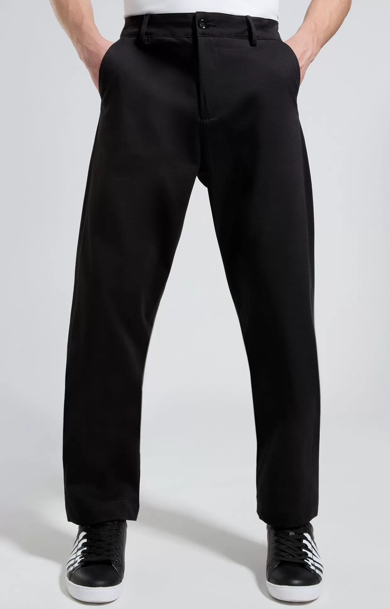 Bikkembergs Pantaloni Uomo Fit Loose meteorite black Clearance