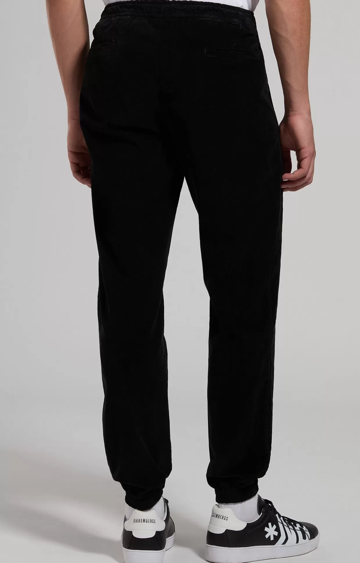 Bikkembergs Pantaloni Uomo Joggers In Velluto black New