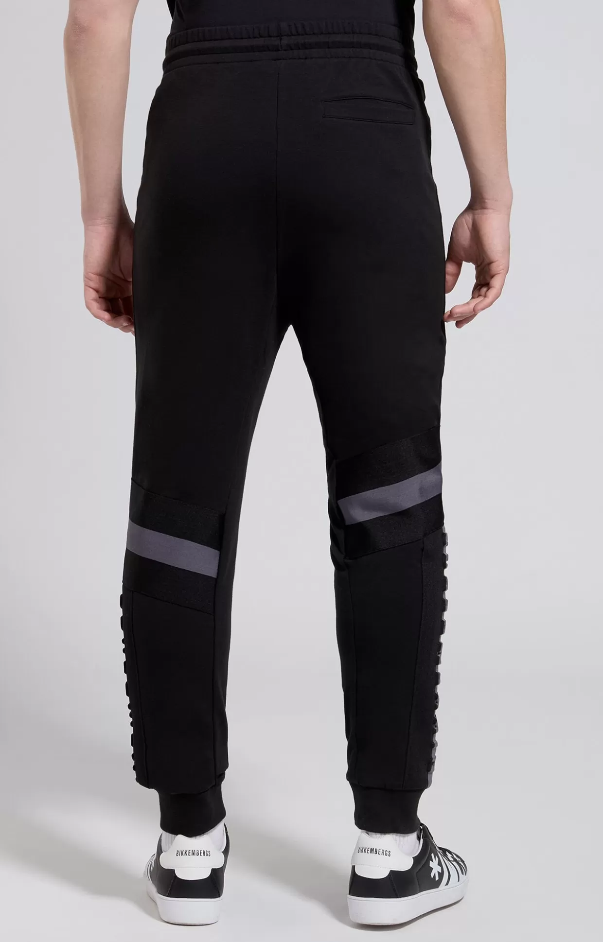 Bikkembergs Pantaloni Uomo Logo A Rilievo meteorite black Store