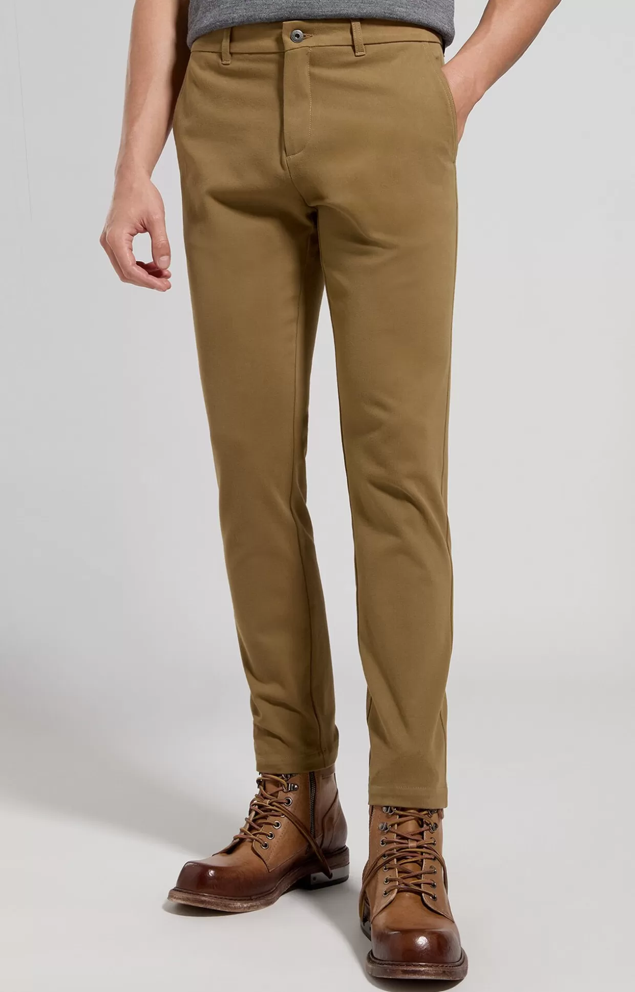 Bikkembergs Pantaloni Uomo Logo Ricamato camel Flash Sale