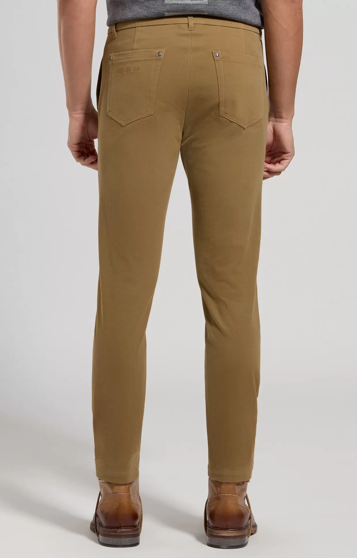 Bikkembergs Pantaloni Uomo Logo Ricamato camel Flash Sale