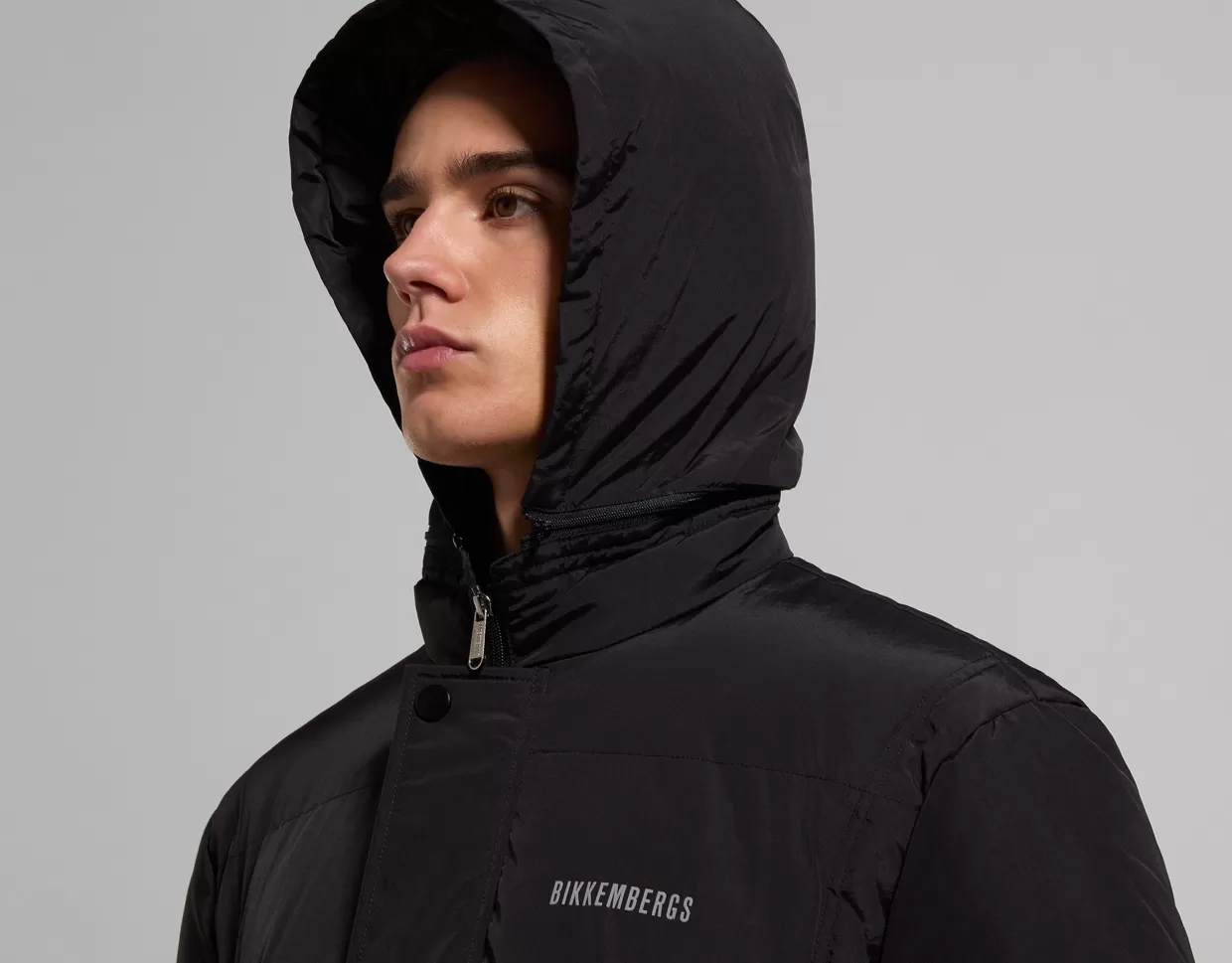Bikkembergs Piumino Uomo Dettaglio Catarifrangente black Sale