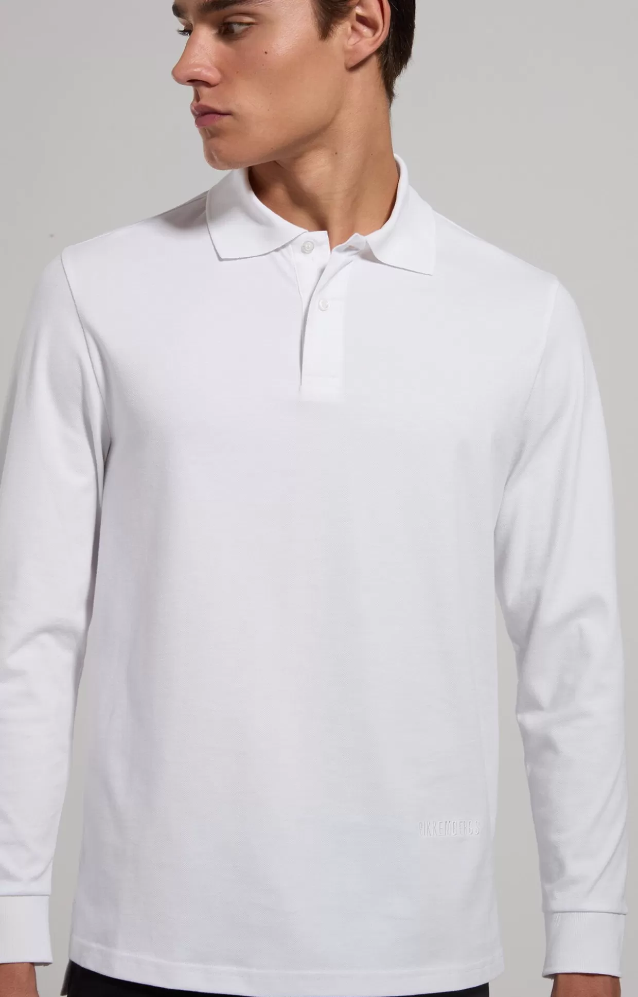 Bikkembergs Polo Uomo Logo Ricamato white Cheap