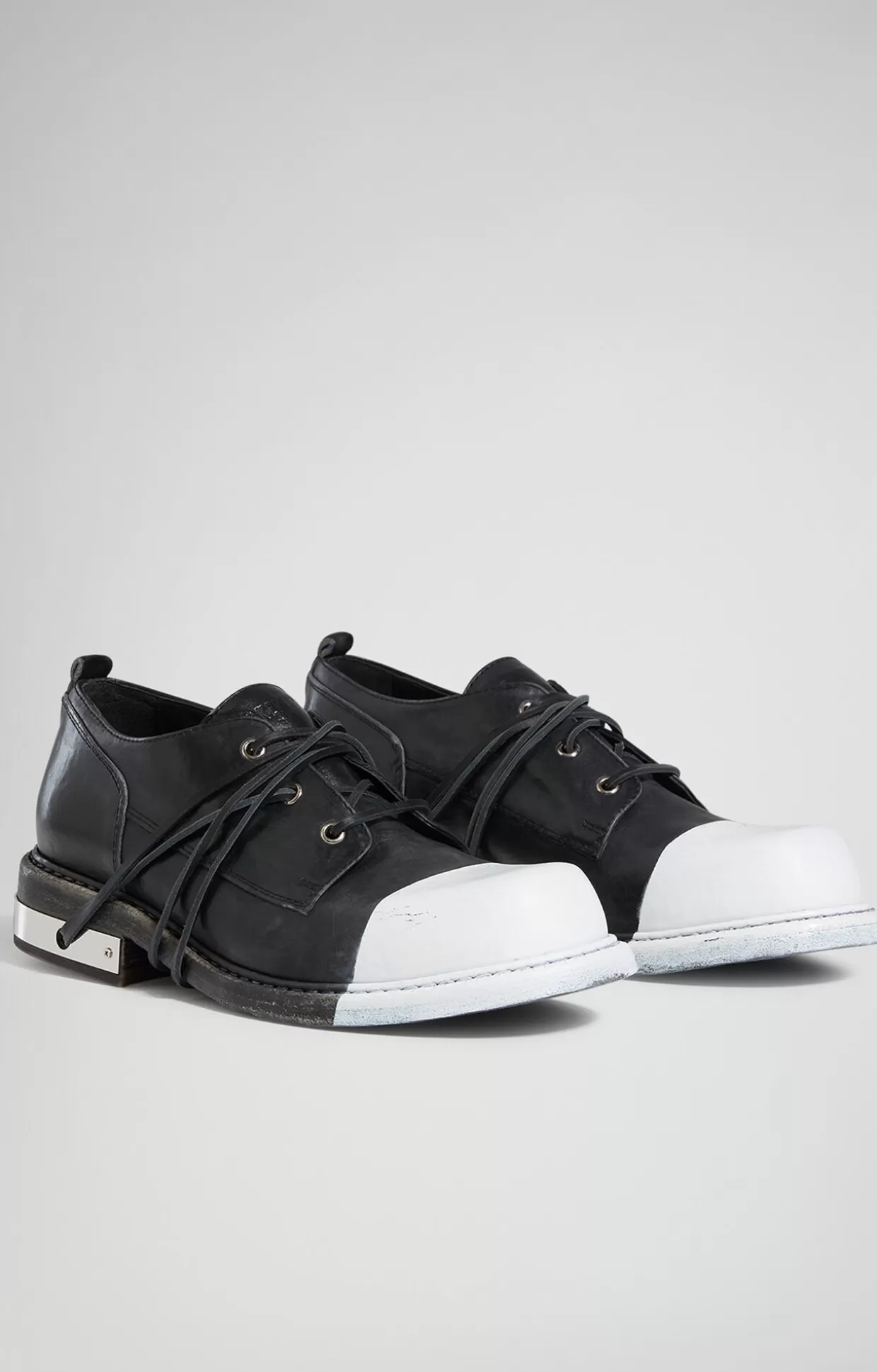 Bikkembergs SCARPE STRINGATE UOMO MET HOLE black/white Outlet