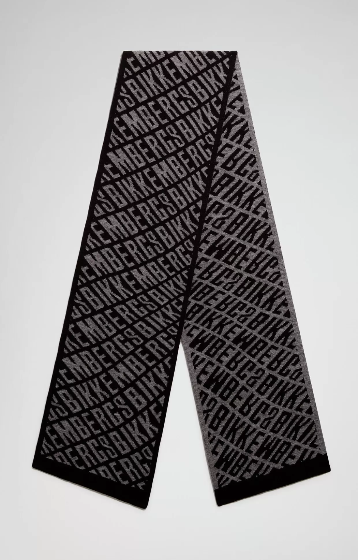 Bikkembergs Sciarpa Jacquard Uomo black/grey Shop