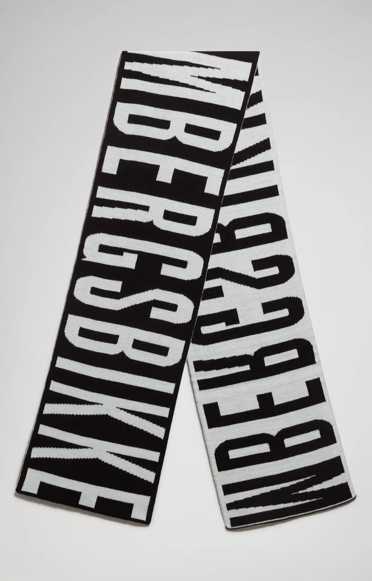 Bikkembergs Sciarpa Jacquard Uomo black/white Fashion