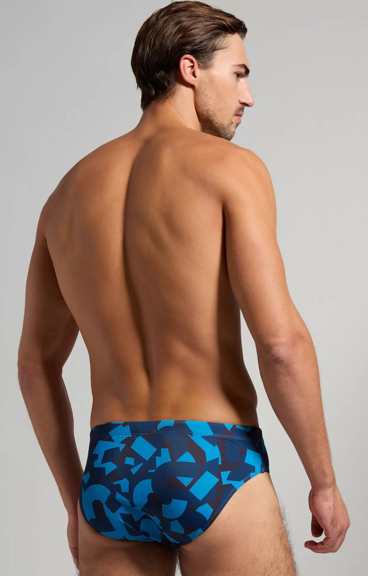 Bikkembergs Slip Mare Uomo Camo mediterranian blue Clearance