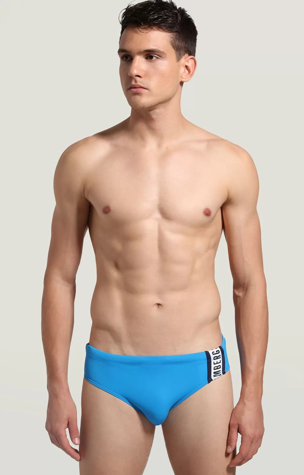 Bikkembergs Slip Mare Uomo Con Tape blue Store