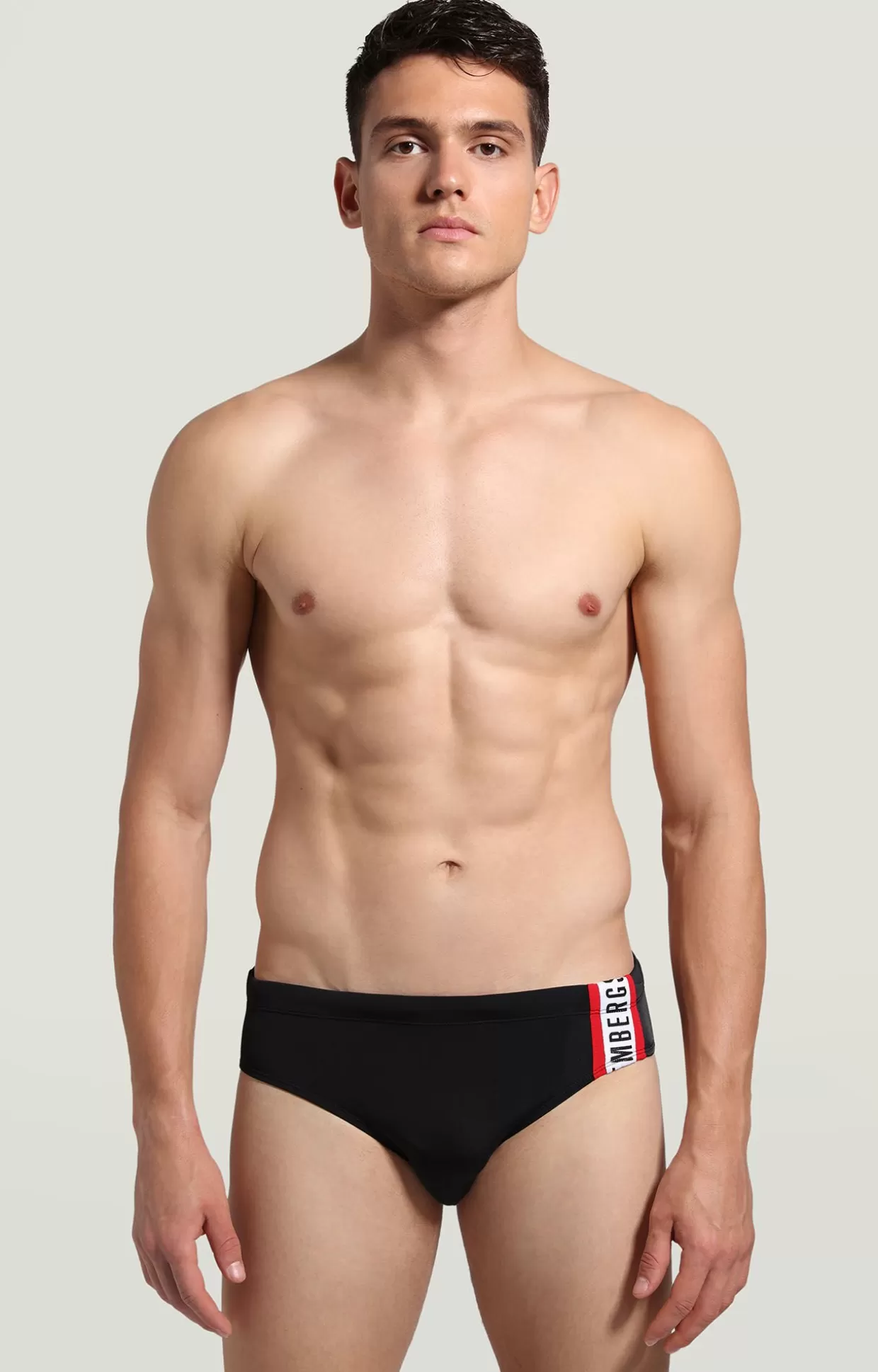 Bikkembergs Slip Mare Uomo Con Tape black New