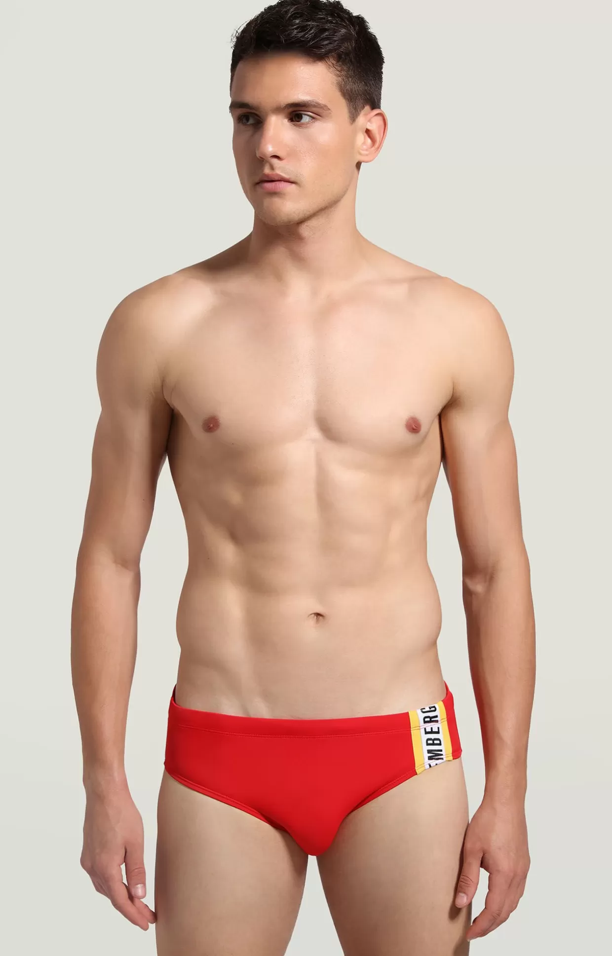 Bikkembergs Slip Mare Uomo Con Tape red Best