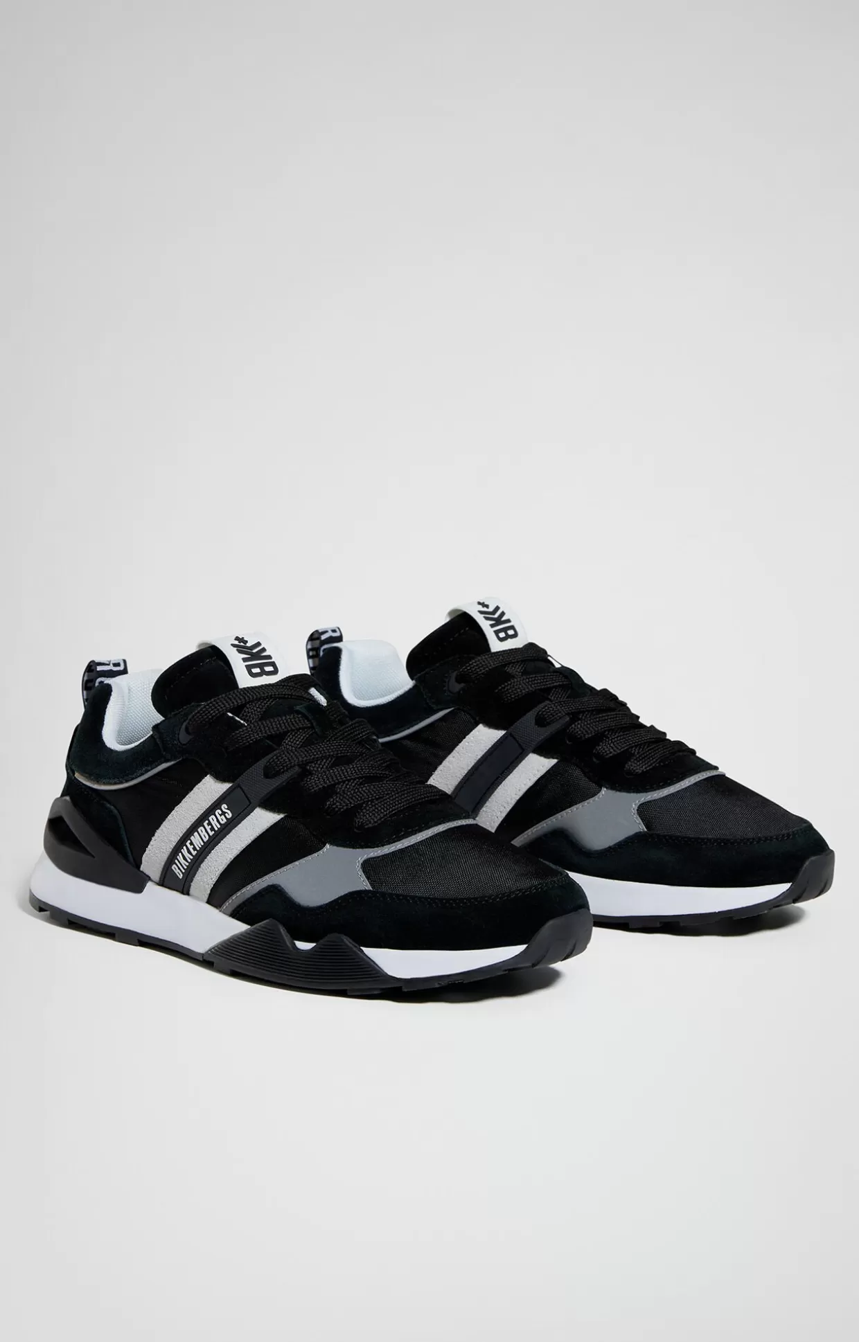 Bikkembergs Sneakers Uomo Retrò black/white/silver Flash Sale