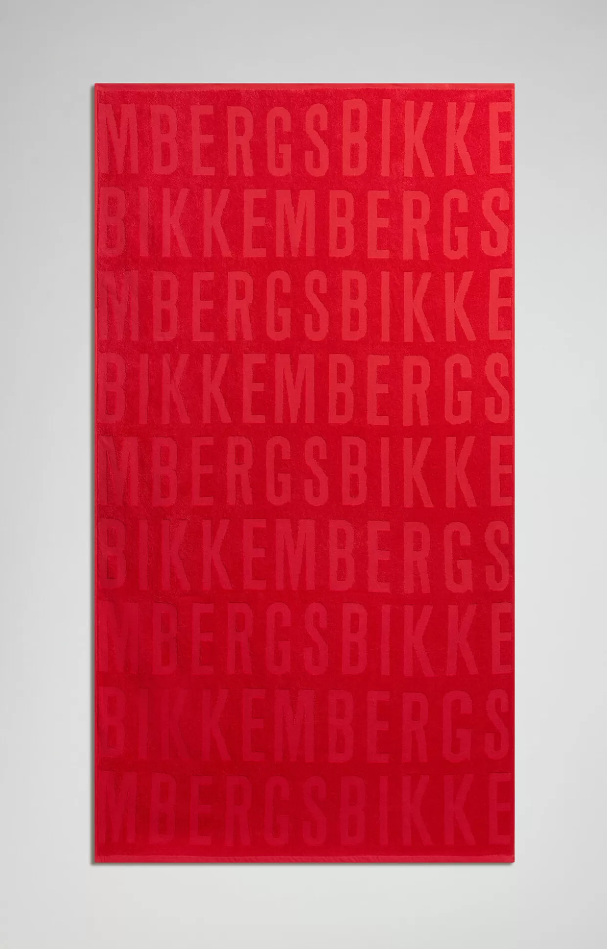 Bikkembergs Telo Mare Logo Jacquard goji berry Online