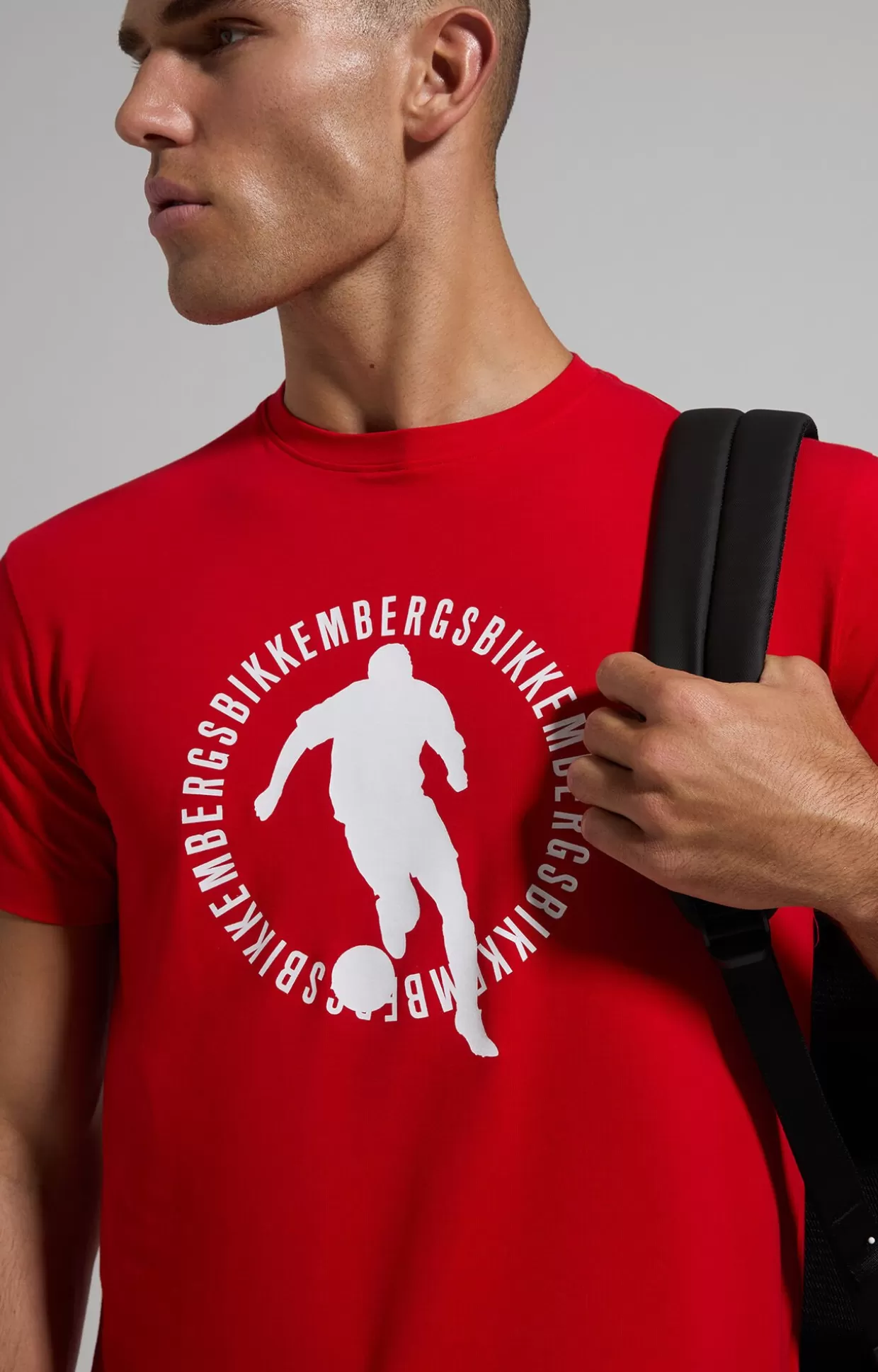 Bikkembergs T-shirt Da Uomo Slim Fit goji berry Discount