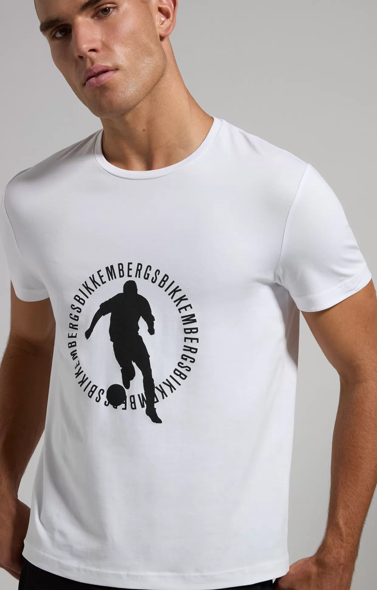 Bikkembergs T-shirt Da Uomo Slim Fit white Store