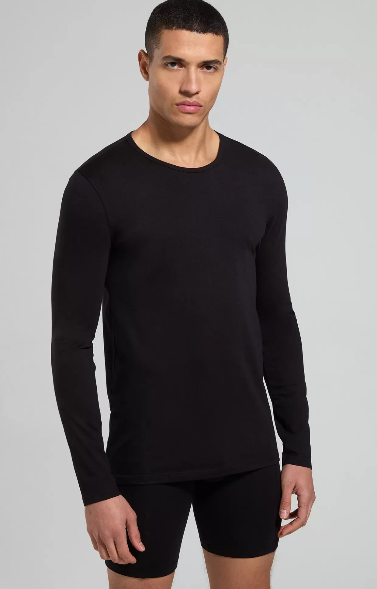 Bikkembergs T-shirt Intima Uomo Manica Lunga black Sale