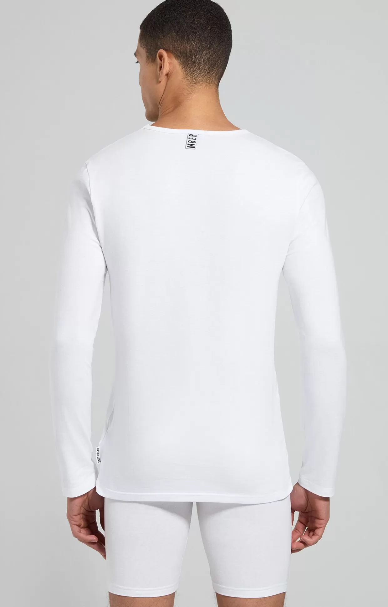 Bikkembergs T-shirt Intima Uomo Manica Lunga white New