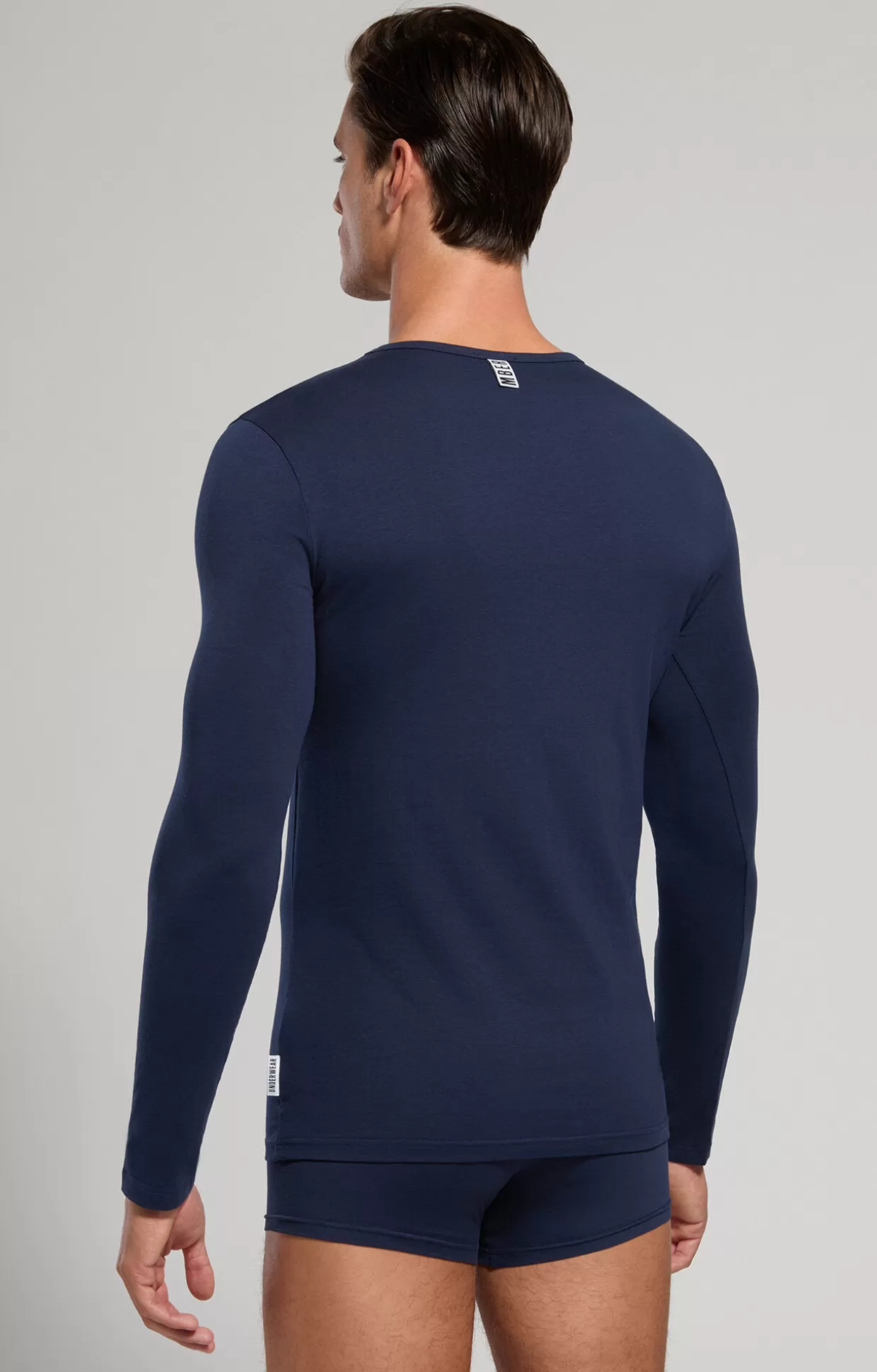 Bikkembergs T-shirt Intima Uomo Manica Lunga navy Cheap