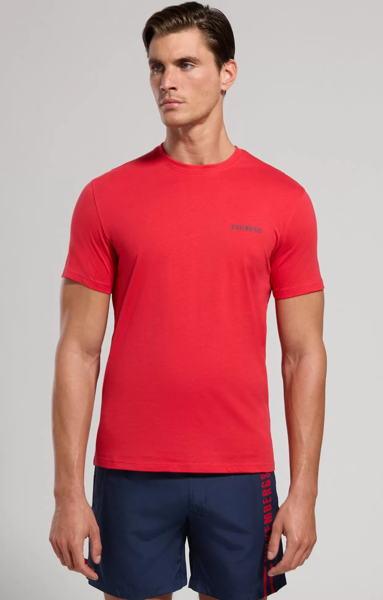 Bikkembergs T-shirt Mare Uomo Stampata goji berry Fashion