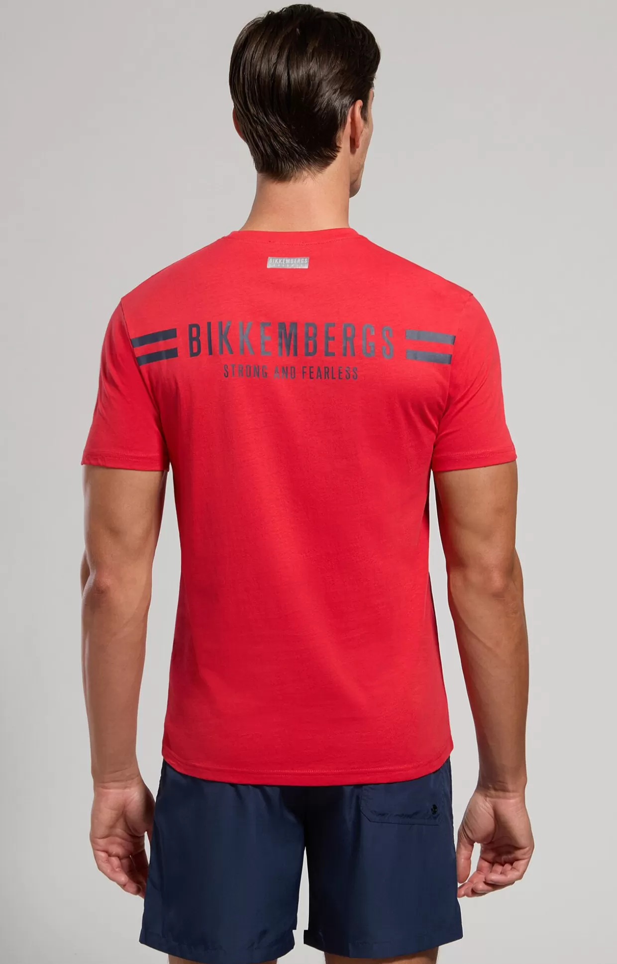 Bikkembergs T-shirt Mare Uomo Stampata goji berry Fashion