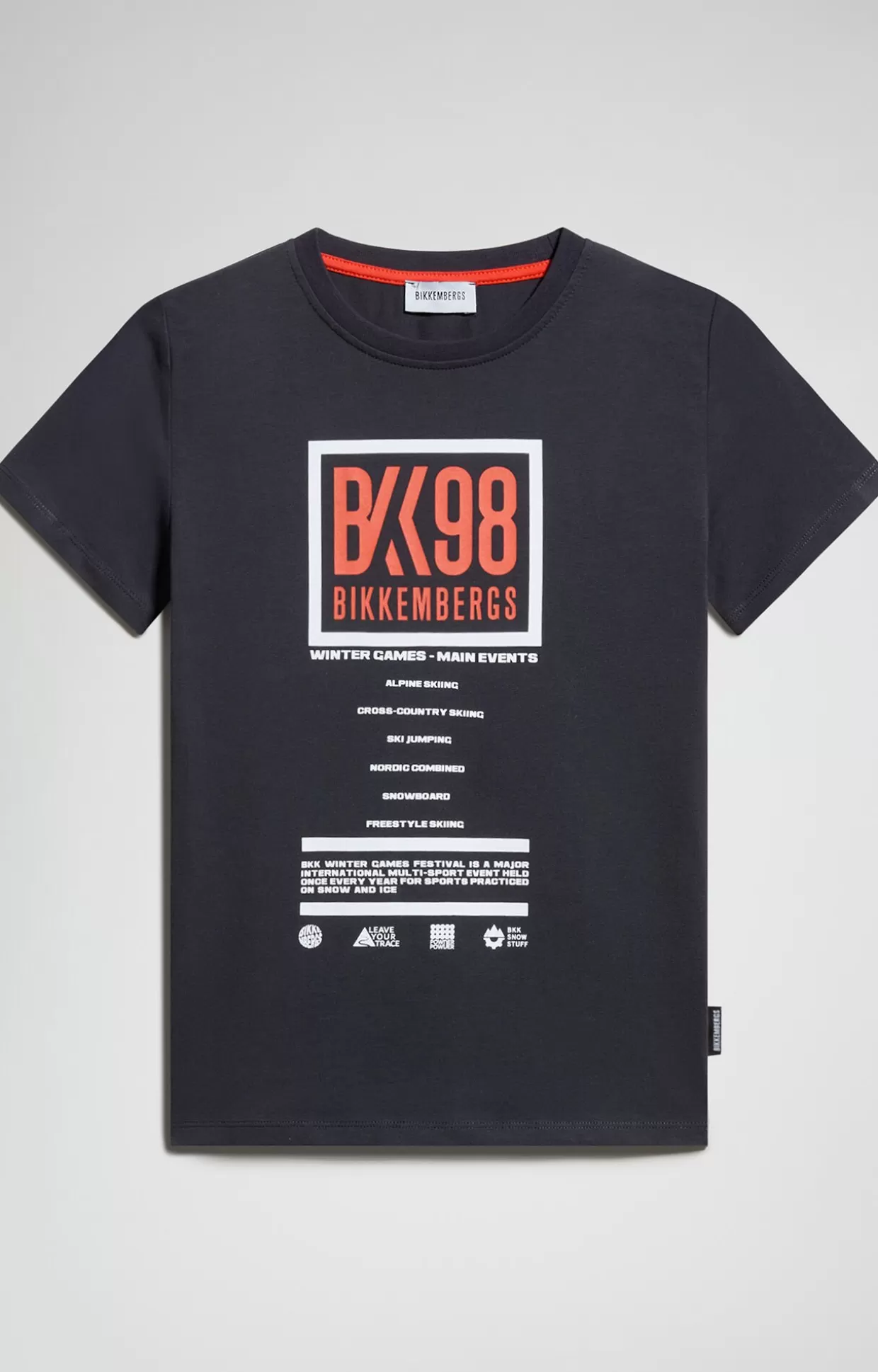 Bikkembergs T-shirt Stampata Ragazzo blue graphite Cheap