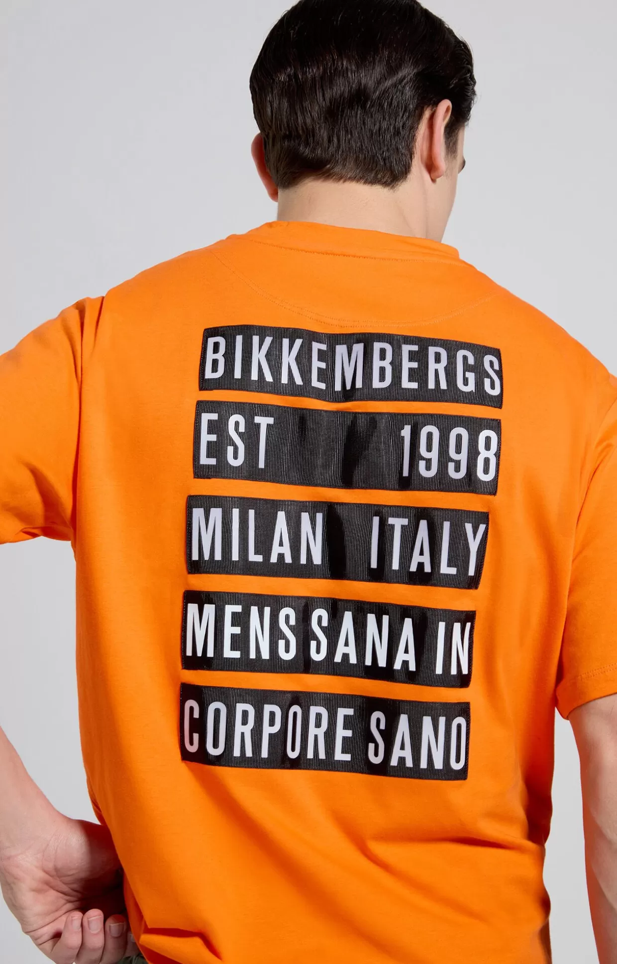 Bikkembergs T-shirt Uomo Maxi Stampa Su Retro puffin's bill Store