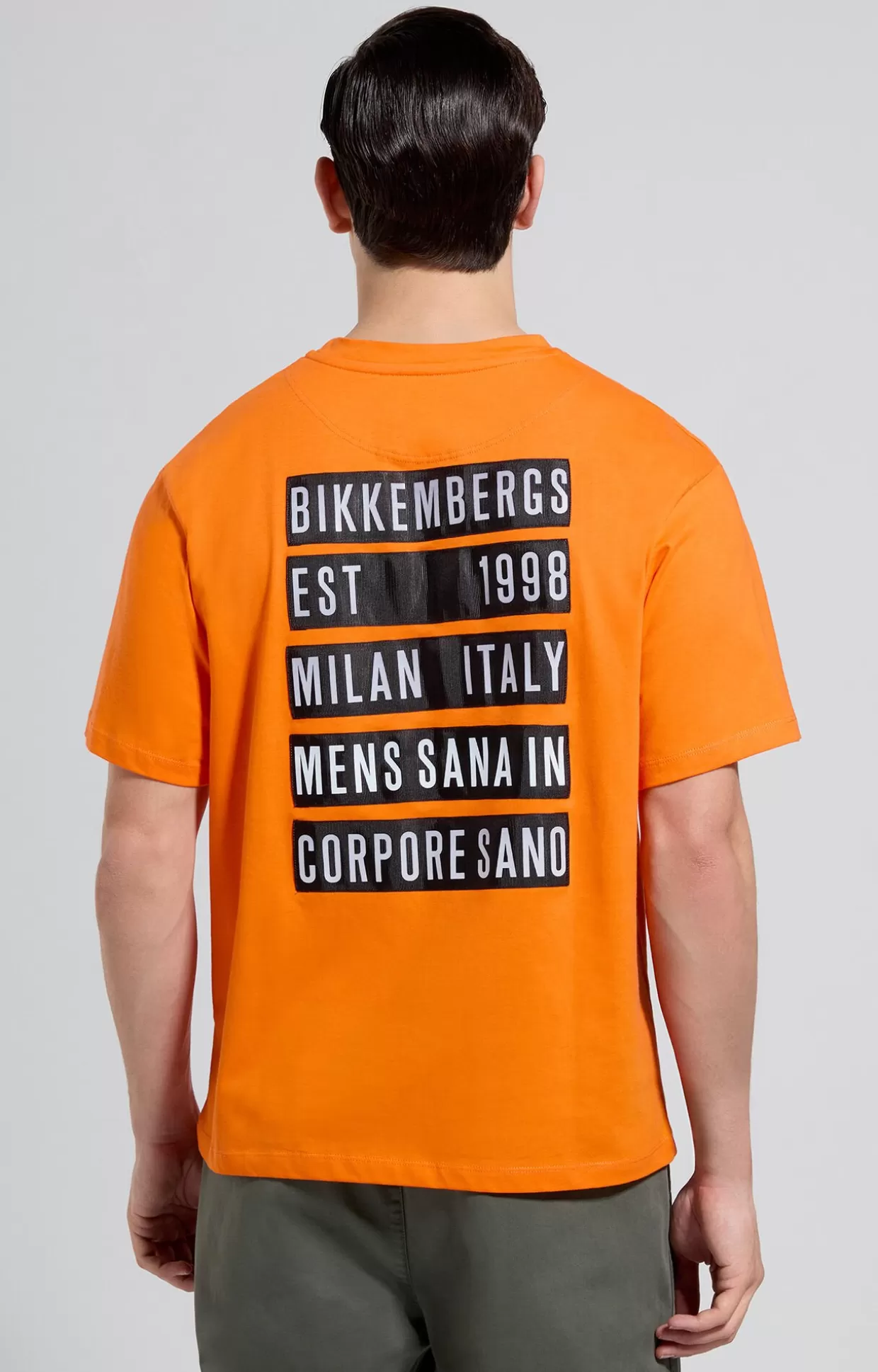 Bikkembergs T-shirt Uomo Maxi Stampa Su Retro puffin's bill Store