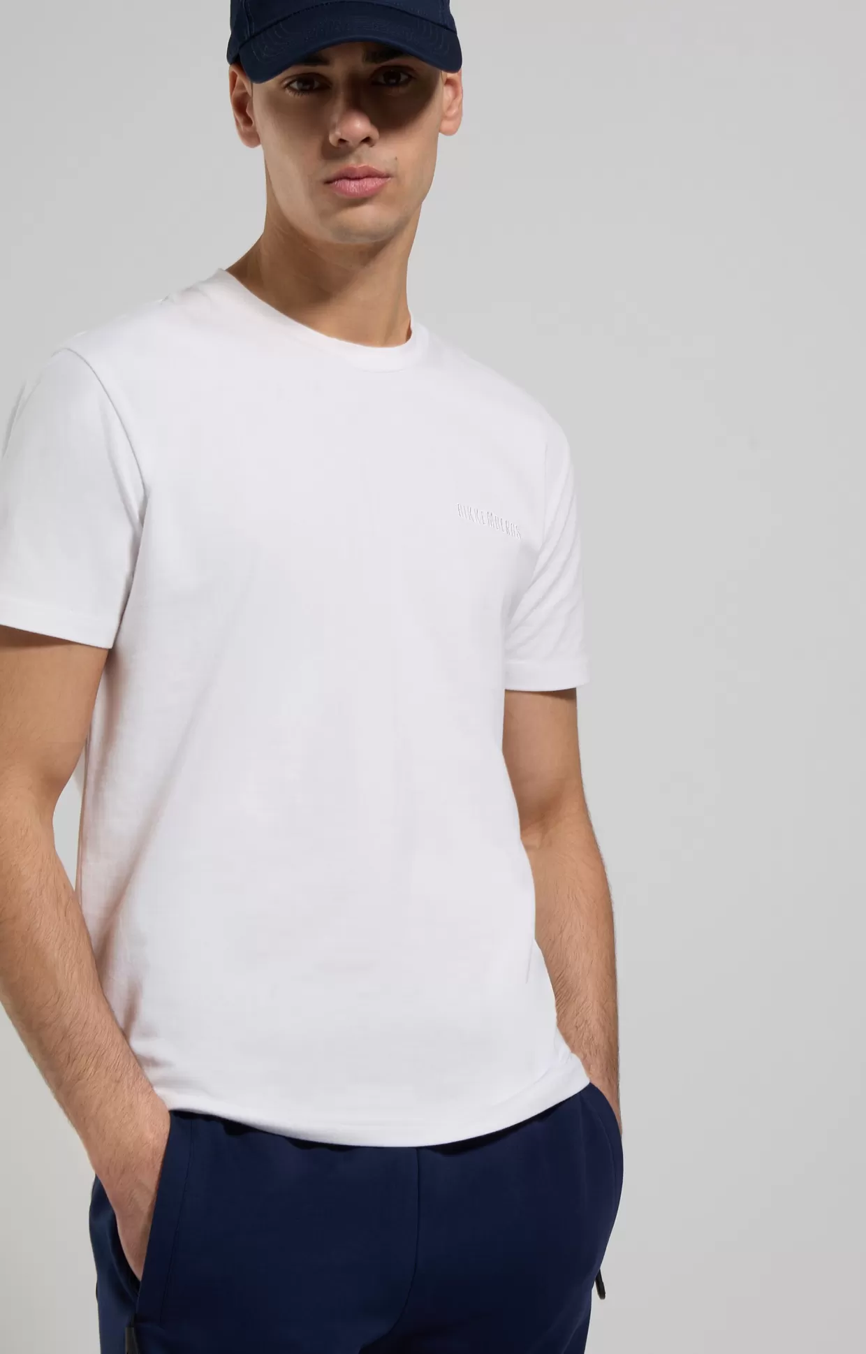 Bikkembergs T-shirt Uomo Ricamata white Discount