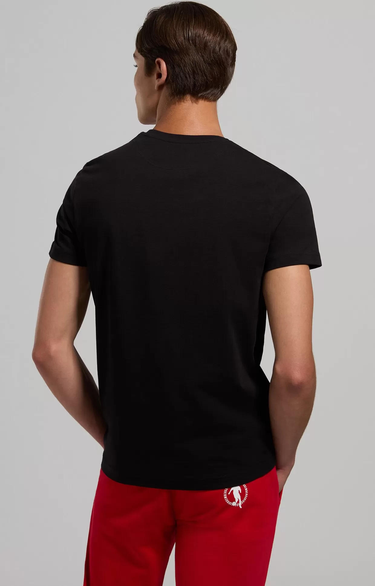 Bikkembergs T-shirt Uomo Ricamo Logo black Discount