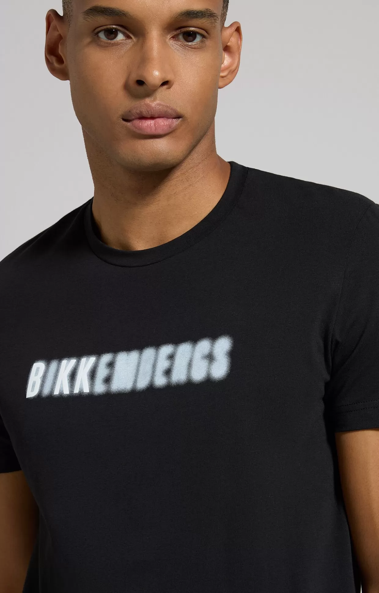 Bikkembergs T-shirt Uomo Slim Fit meteorite black New