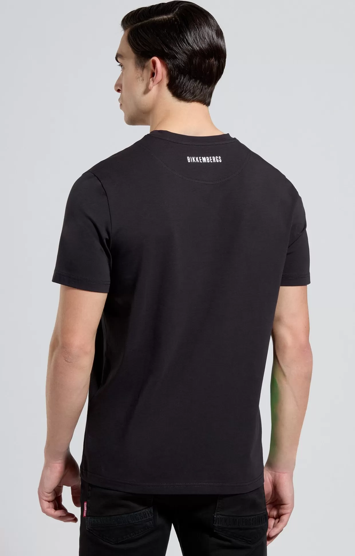 Bikkembergs T-shirt Uomo Slim Fit meteorite black Flash Sale