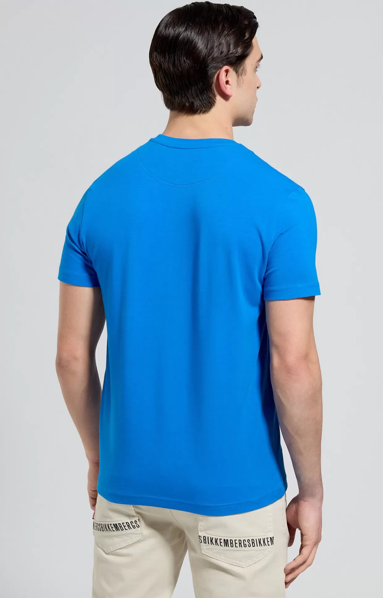 Bikkembergs T-shirt Uomo Slim Fit electric blue lemonade Hot