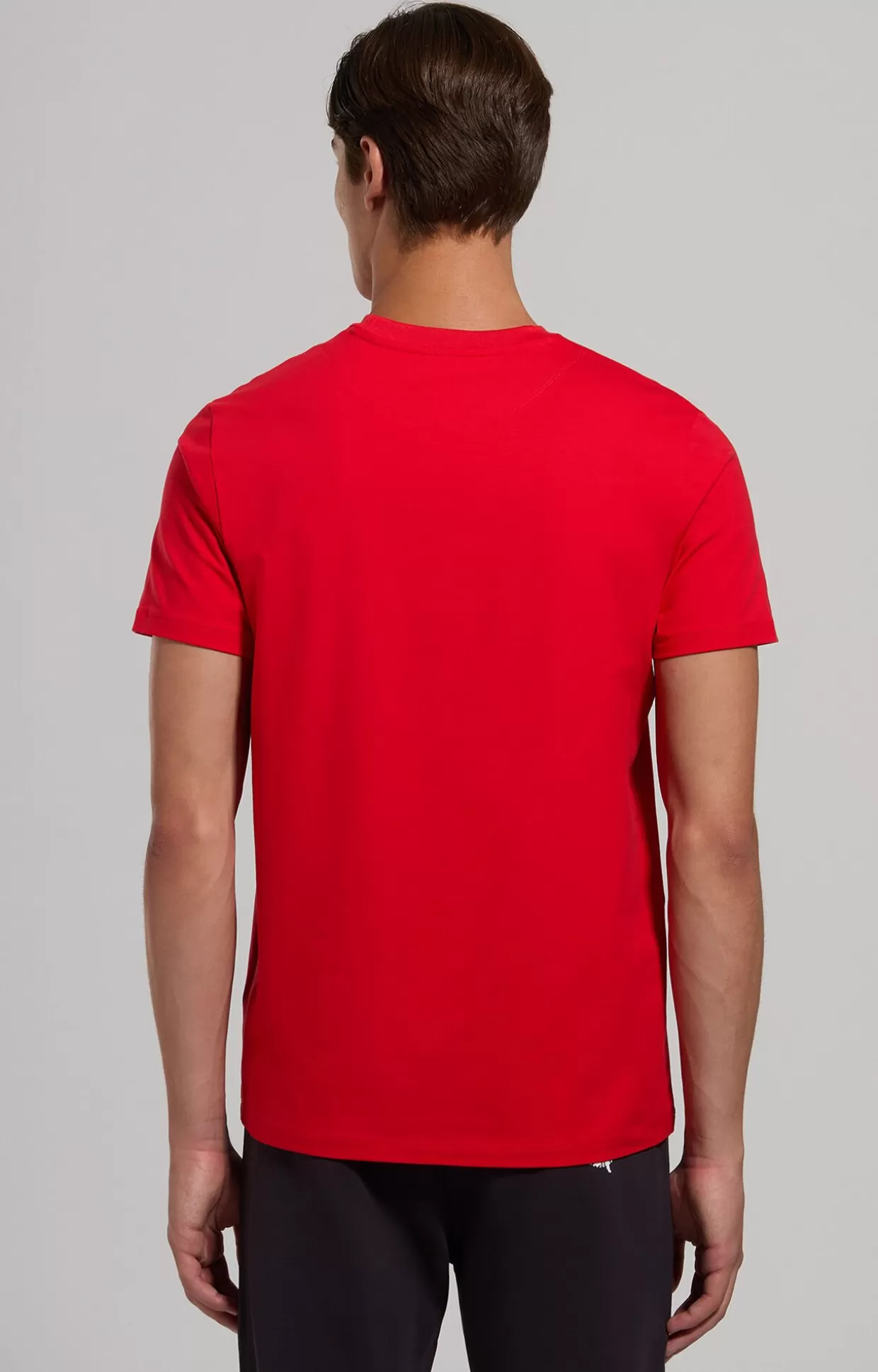 Bikkembergs T-shirt Uomo Slim Fit Logo goji berry Best Sale