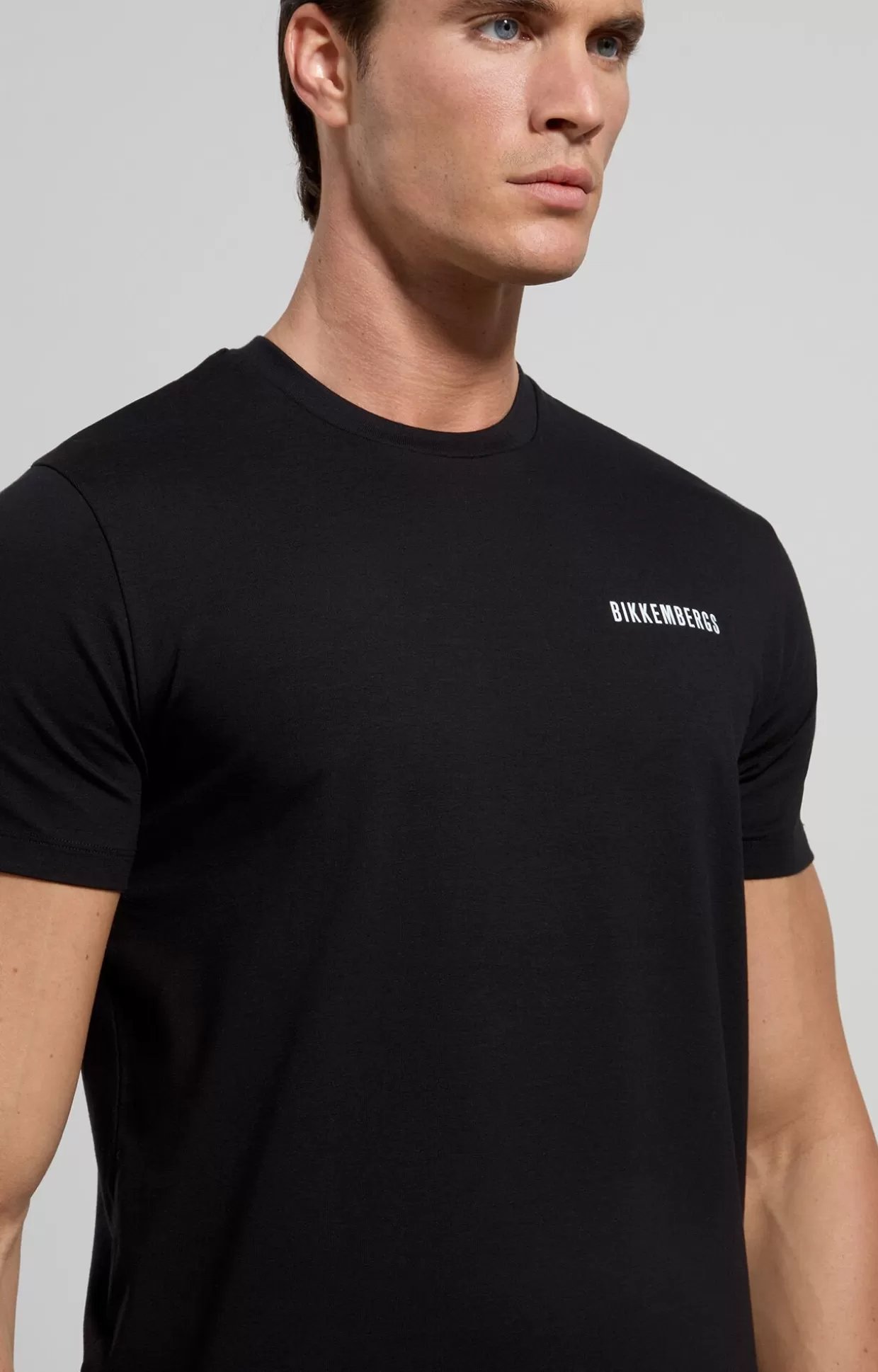 Bikkembergs T-shirt Uomo Slim Fit Stampata black Outlet