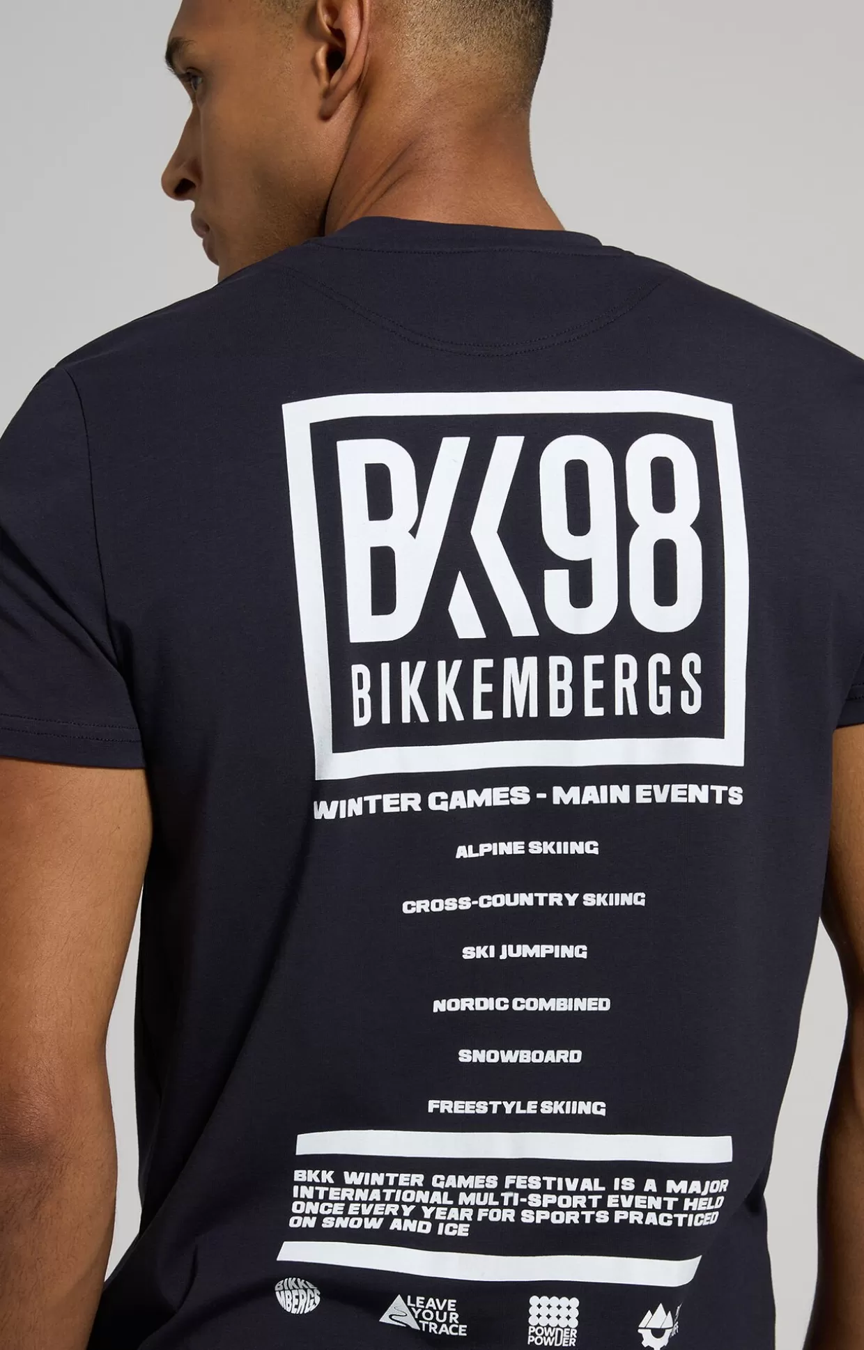 Bikkembergs T-shirt Uomo Slim Fit Stampata deep weel New