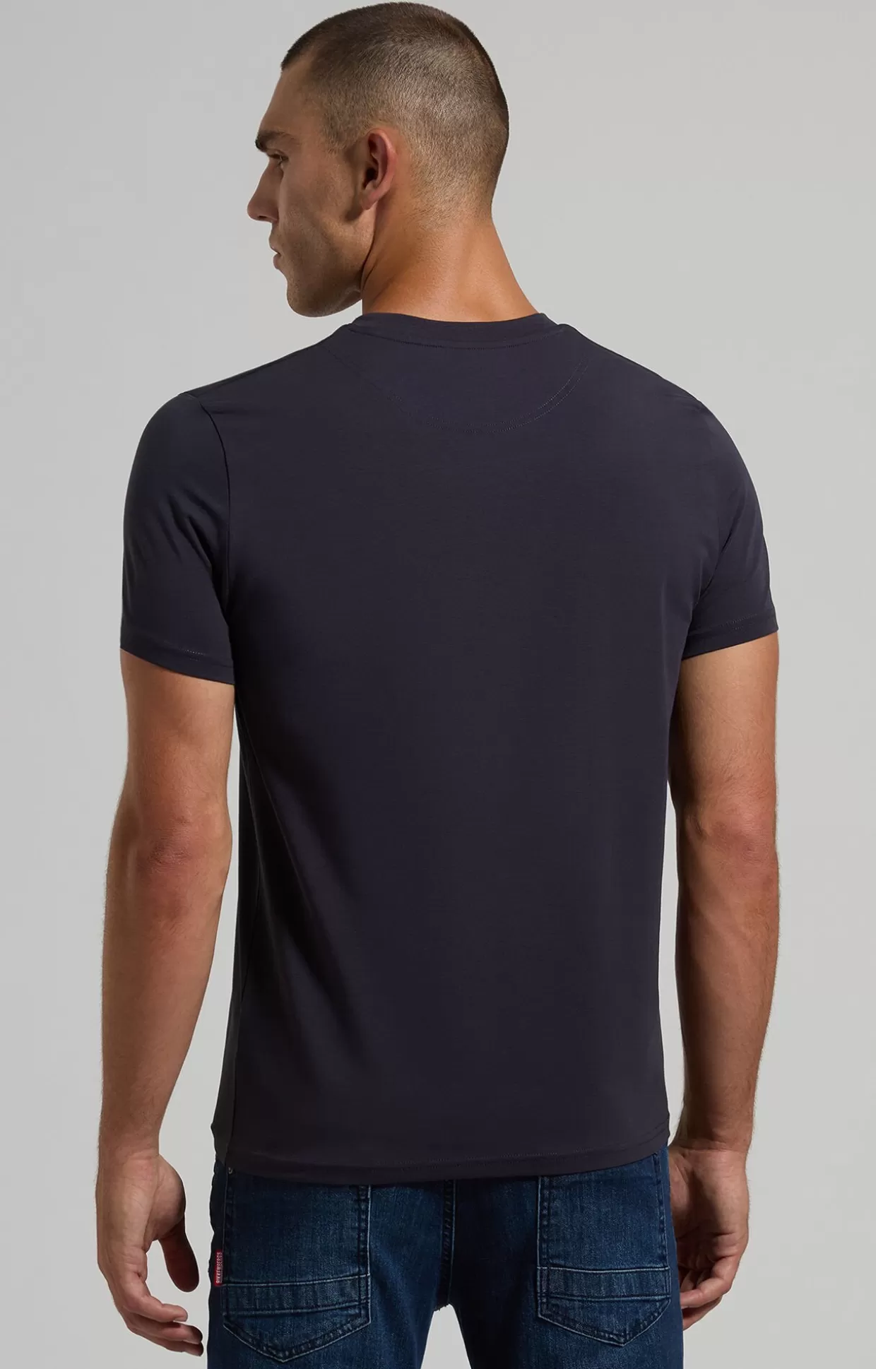 Bikkembergs T-shirt Uomo Slim Fit Stampata blue graphite Hot