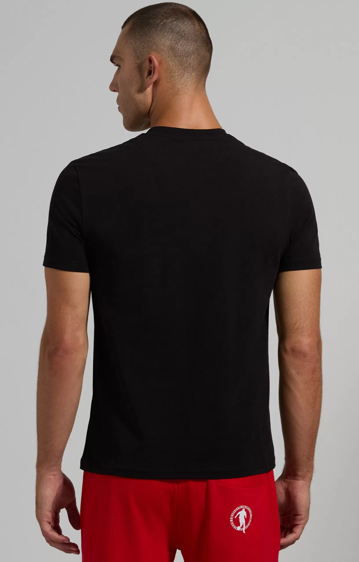 Bikkembergs T-shirt Uomo Slim Fit Stampata black Discount