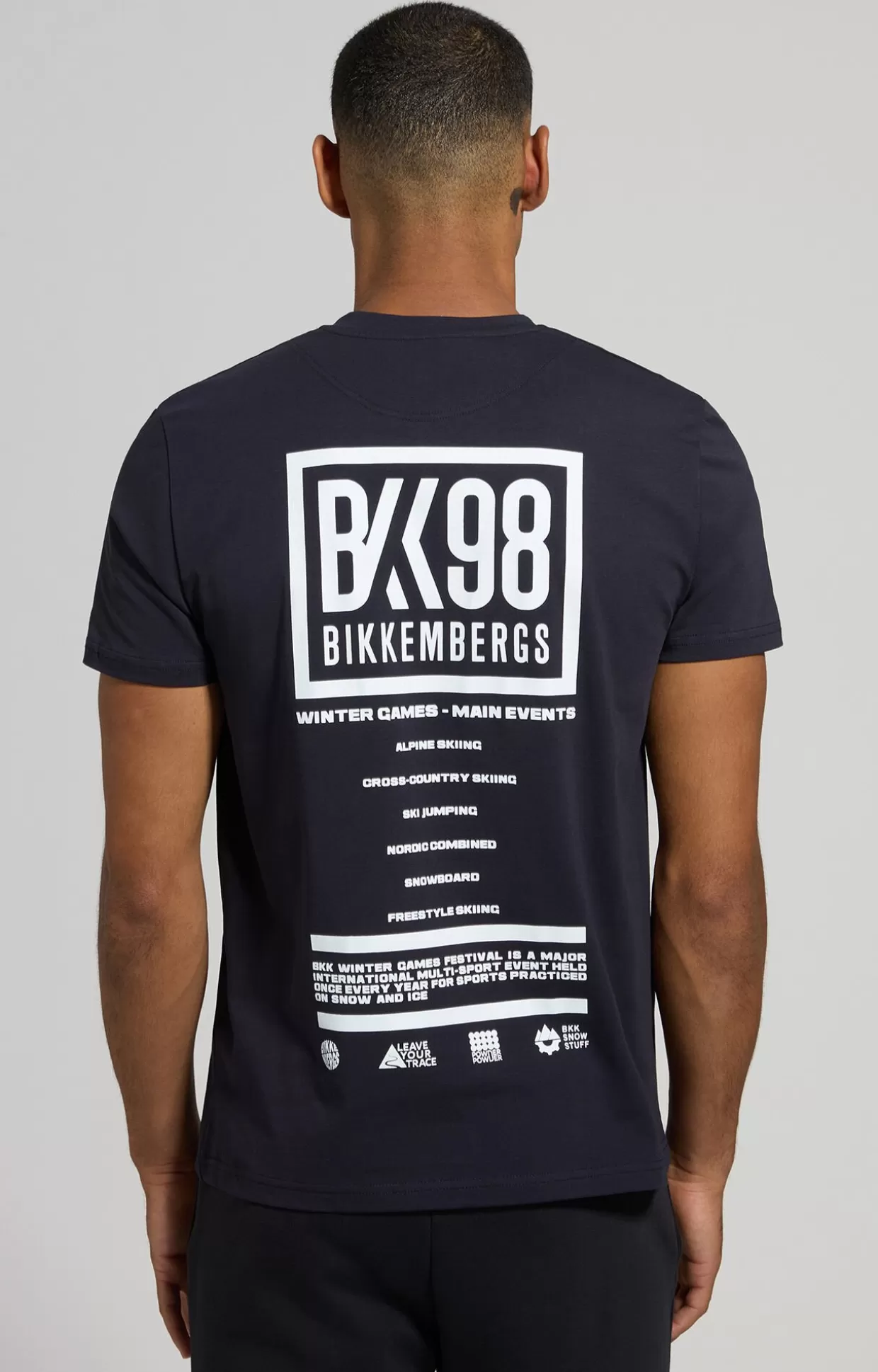 Bikkembergs T-shirt Uomo Slim Fit Stampata deep weel New