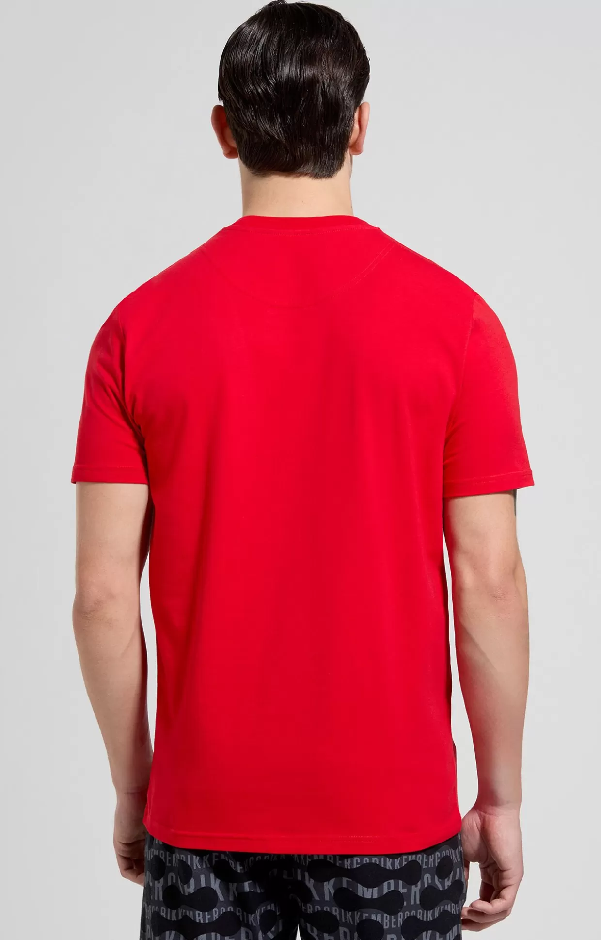 Bikkembergs T-shirt Uomo Slim Fit Stampata goji berry Flash Sale