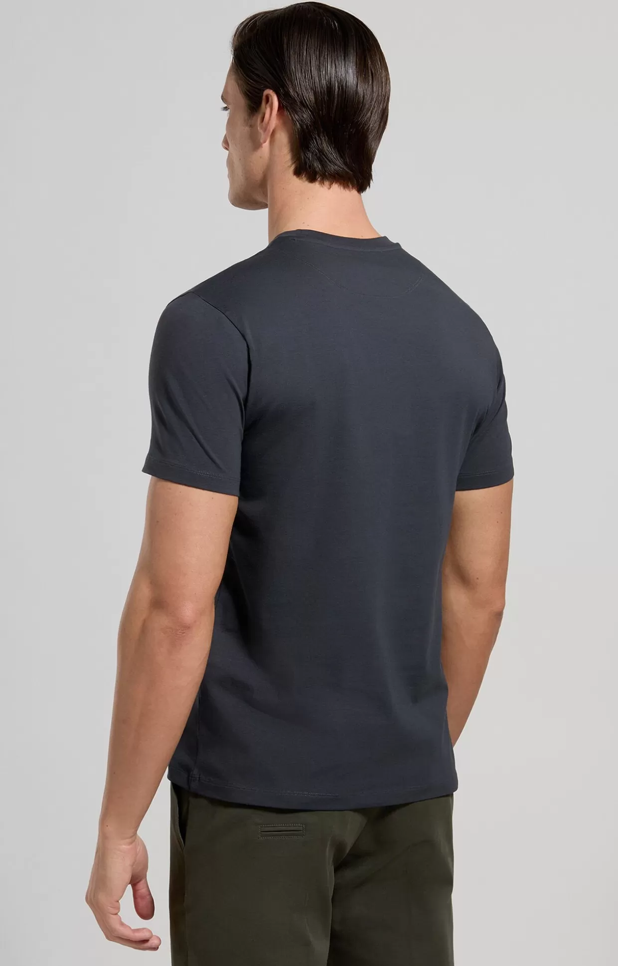 Bikkembergs T-shirt Uomo Slim Fit Stampata blue graphite Store