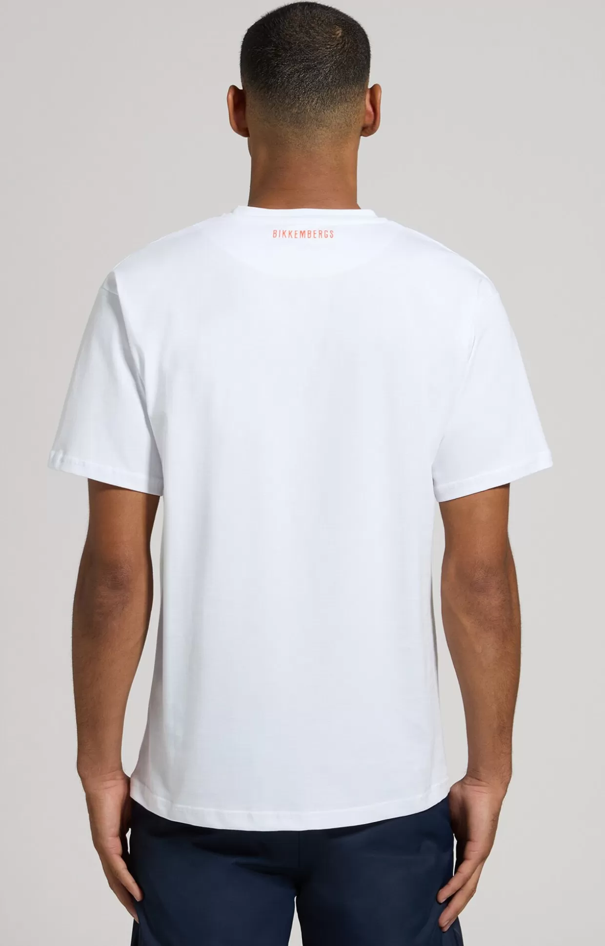 Bikkembergs T-shirt Uomo Stampa Freestyle white Discount