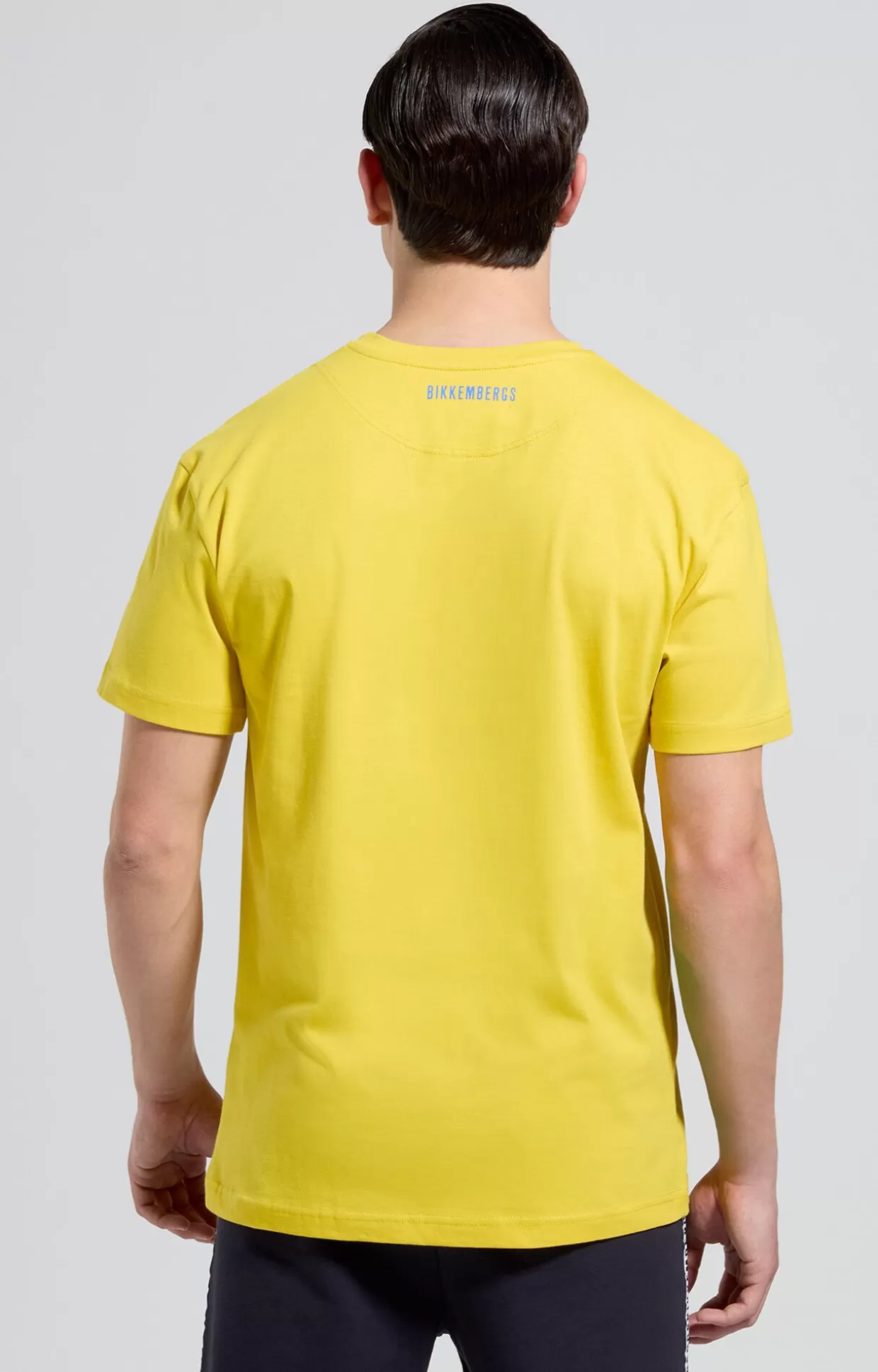 Bikkembergs T-shirt Uomo Stampa Freestyle sulphur Best Sale