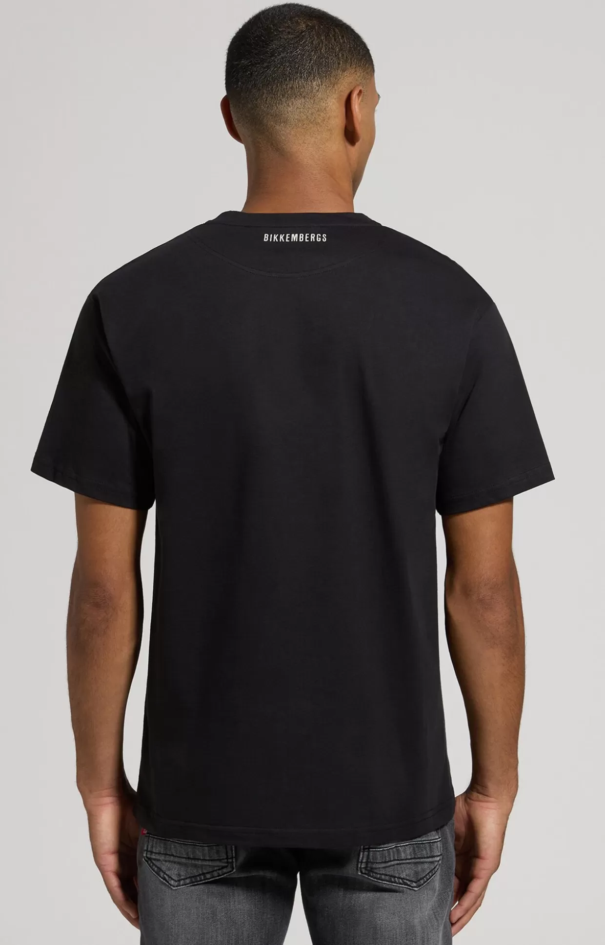 Bikkembergs T-shirt Uomo Stampa Freestyle meteorite black Shop