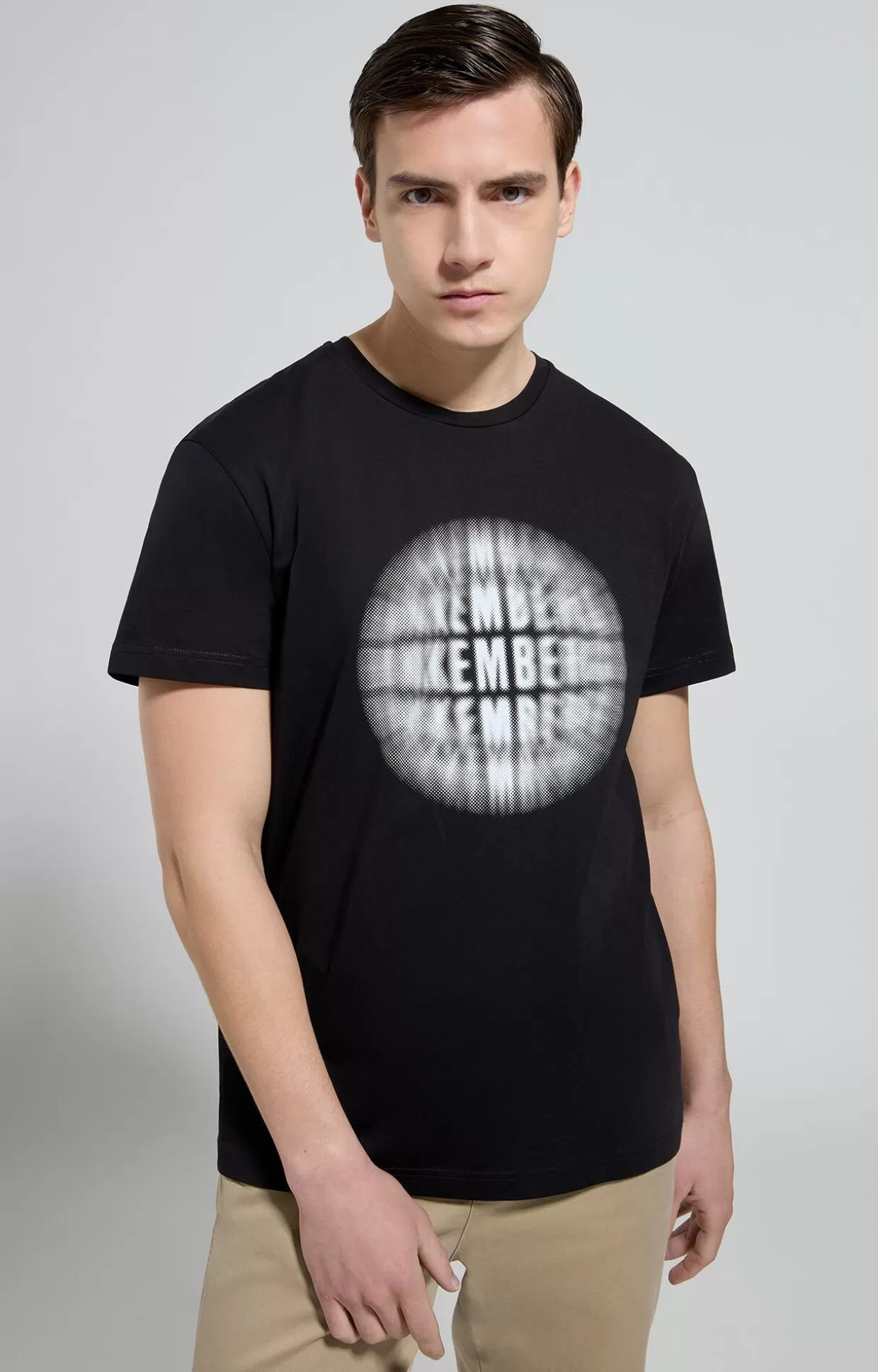 Bikkembergs T-shirt Uomo Stampa Pop meteorite black Outlet