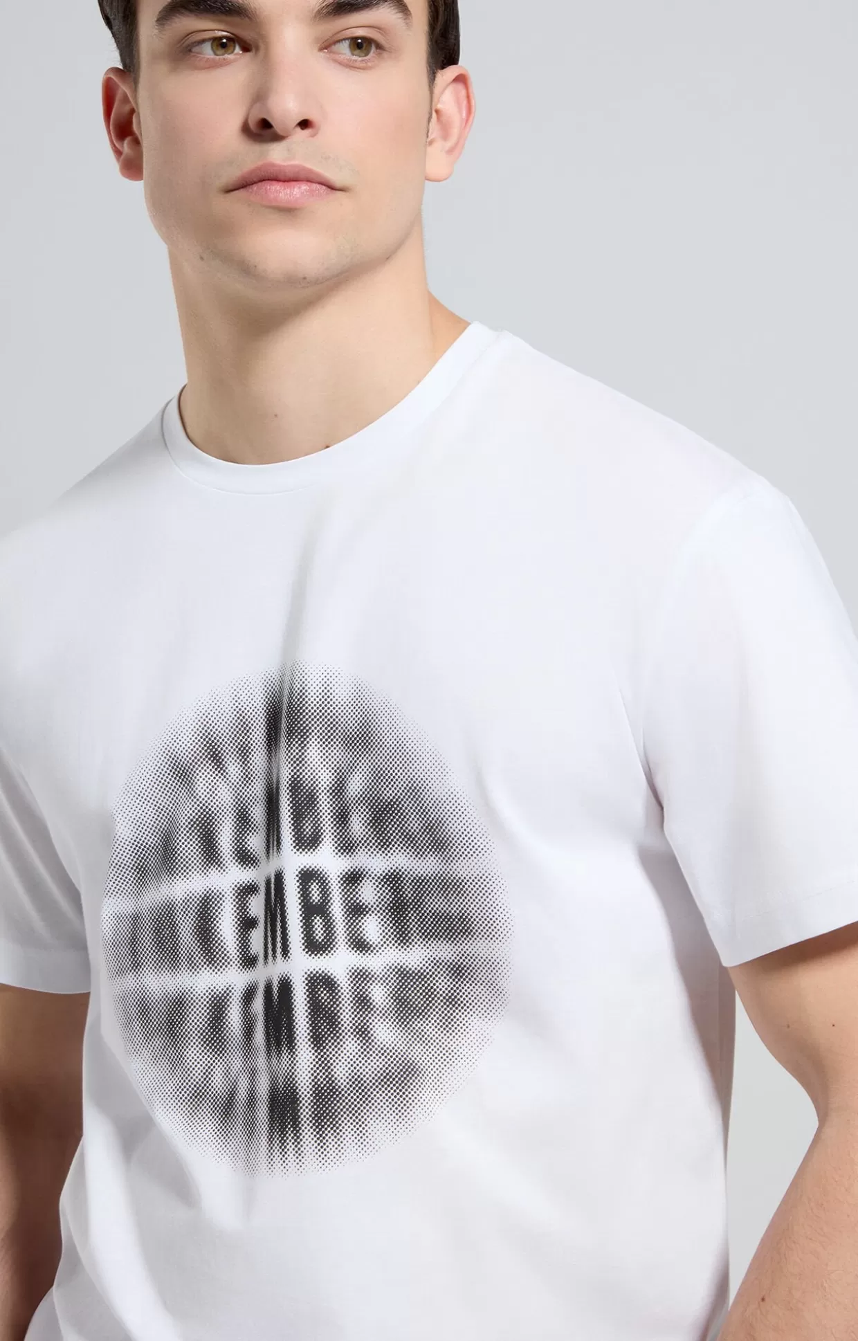 Bikkembergs T-shirt Uomo Stampa Pop white Hot