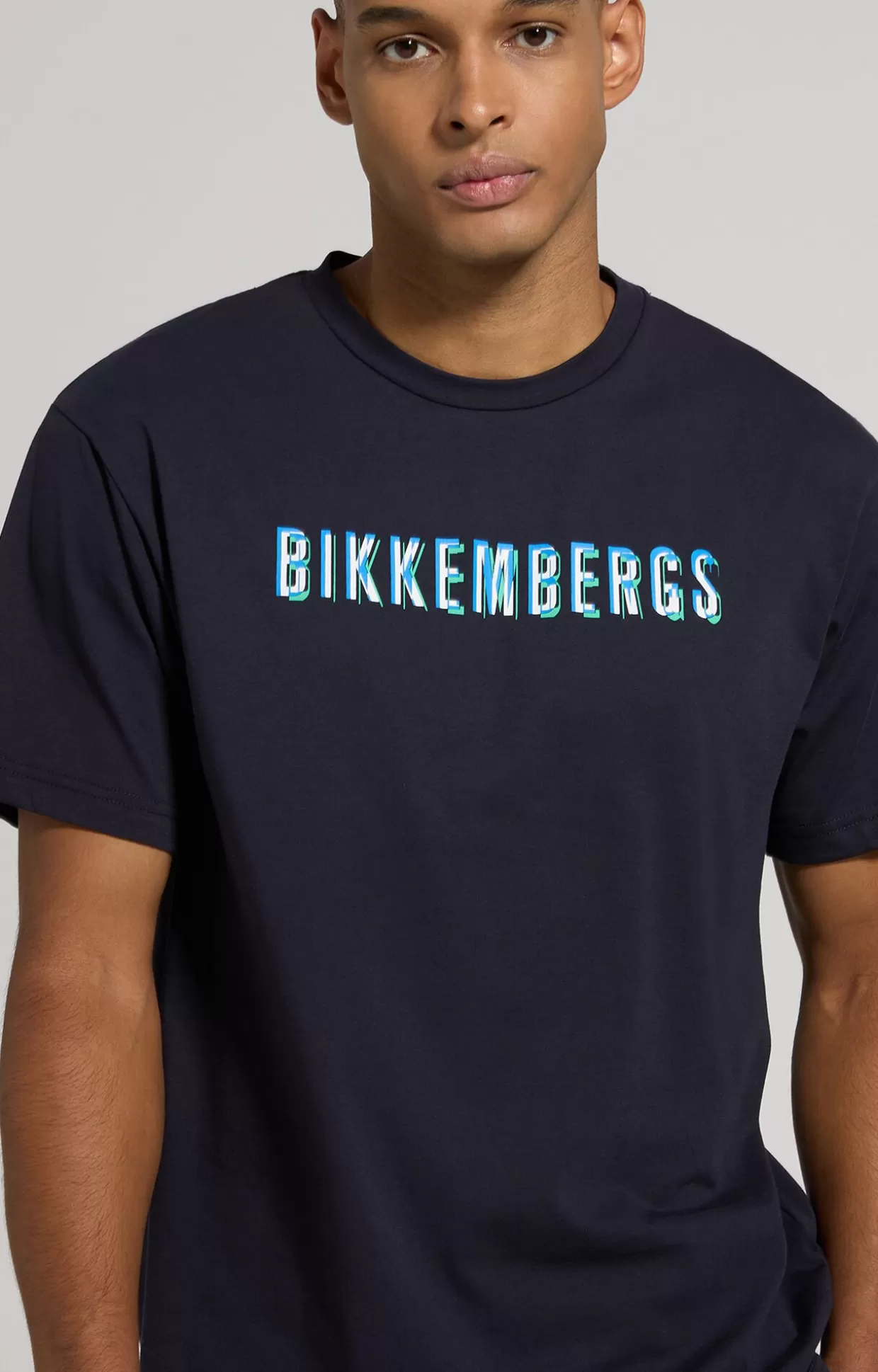 Bikkembergs T-shirt Uomo Stampa Ready To Ride deep weel Online