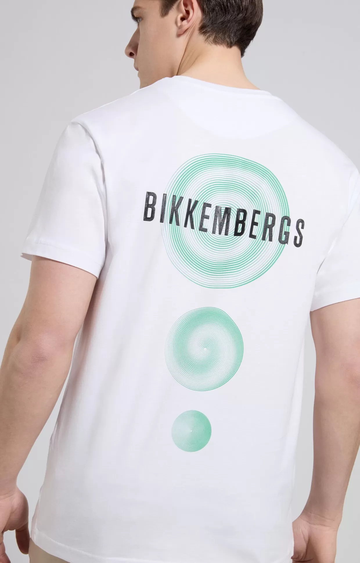 Bikkembergs T-shirt Uomo Stampa Retro white Cheap