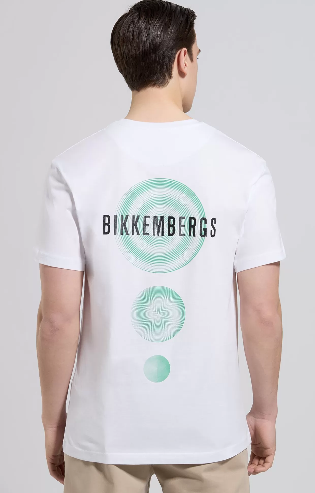 Bikkembergs T-shirt Uomo Stampa Retro white Cheap